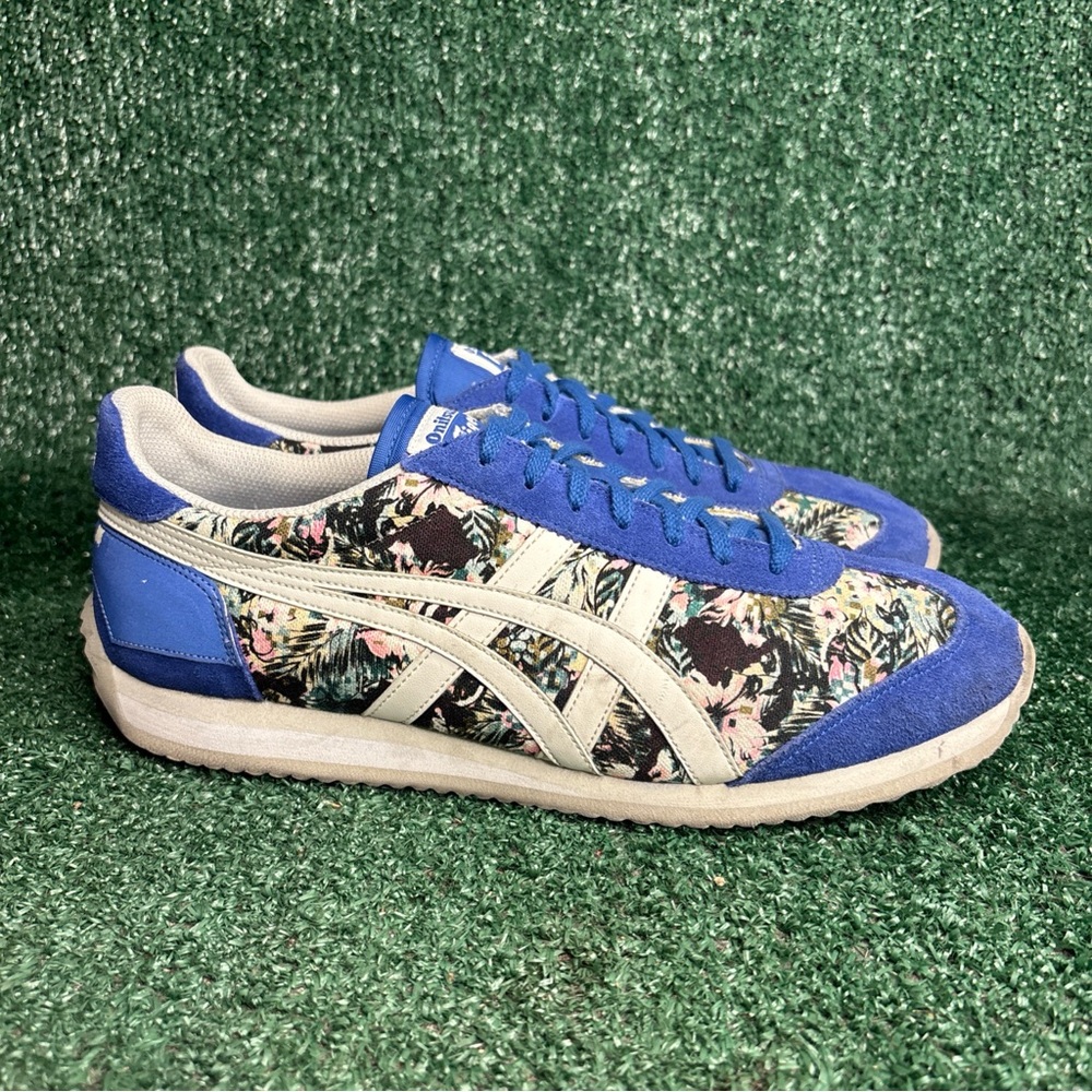 Nowartt X Onitsuka Tiger Limited Edition Floral Blue White Womens Size 9 (Men 8)